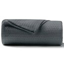 【中古】【輸入品・未使用】(ダングトップ) DANGTOP 冷感ブランケット クイーンサイズ 79×91インチ ダークグレー 竹繊維100%ブランケット オール...