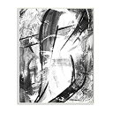 【中古】【輸入品・未使用】Stupell Industries ドラマチックな抽象線 白黒デザイン 木製アート Onrei Wall Plaque 13 x 1...
