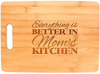 楽天スカイマーケットプラス【中古】【輸入品・未使用】Everything Is Better in Mom's Kitchen Dテδゥcor Gift Big Rectangle Bamboo Cutting Board Bamboo by Gifts For Value