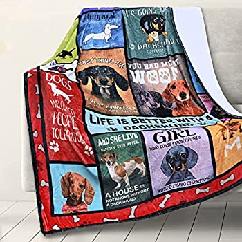 【中古】【輸入品・未使用】RosieLily ダックスフントブランケット 人間のダックスフントブランケット ..