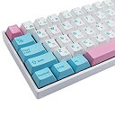 【中古】【輸入品・未使用】Hyekit キーキャップ 140キー PBT 昇華ミルクカバー キーキャップ チェリープロファイル キーボードキーキャップ 61/87/104/108/84/64/98/96 メ