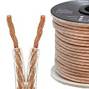 【中古】【輸入品・未使用】Cmple - 2コンダクター 12AWG スピーカーワイヤー ホームシアターシステム アンプ カーオーディオスピーカーケーブル用 - 100フィート クリア(2)