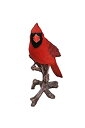【中古】【輸入品・未使用】hi-lineギフトLtd。Cardinal on Branch Garden Statue ブラック 87758-B