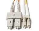 【中古】【輸入品・未使用】FiberCablesDirect - 15M OM2 LC SC ファイバーパッチケーブル | プレナム 1GB デュプレックス 50/125 LC - SC マルチモードジャンパー 15メート(2)
