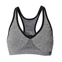 【中古】【輸入品・未使用】Zensah Racey ランニングスポーツブラ - 最高のスポーツブラ S グレー