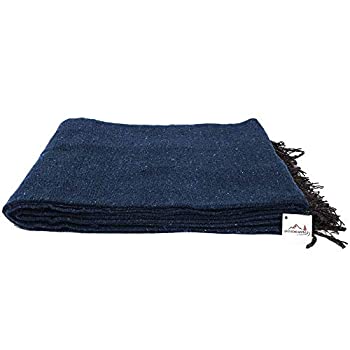 【中古】【輸入品 未使用】ハンドメイドソリッドカラーヨガブランケット - Thick Mexican BlanketまたはThrow - Made forヨガ。