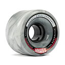 【中古】【輸入品・未使用】Landyachtz Chubby Hawgs ロングボードホイール 60mm 78a (グレー/ホワイト)