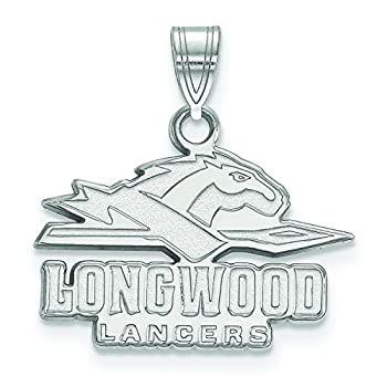 LogoArtスターリングシルバーLongwood University SmallペンダントチェーンIncluded