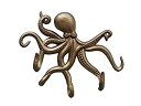 【中古】【輸入品・未使用】アンティーク真鍮Octopusフック11?%ダブルクォーテ%???装飾フック???ビーチLiving