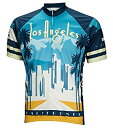 【中古】【輸入品・未使用】World Jerseys メンズ ロサンゼルス サイクリングジャージ X-Large ブルー