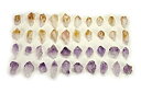 【中古】【輸入品・未使用】Hypnotic Gems Materials: 30 pcs Amethyst and Citrine Points - Small Size - Beautiful Bulk Gemstone Supplies for Jewellery Making, Wicca
