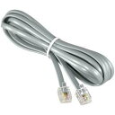 【中古】【輸入品・未使用】InstallerParts rj11モジュラー電話コードextension-直線配線、シルバー 14 Feet (10 Pack)