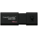 【中古】【輸入品・未使用】Kingston 16GB DataTraveler 100 G3 USB3.0フラッシュドライブブラックモデルDT100G3 / 1...