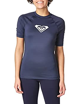 【中古】【輸入品・未使用】Roxy Women's Whole Hearted Short Sleeve Rashguard 1