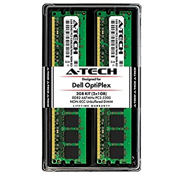 【中古】【輸入品・未使用】A-Tech 2GB (2X 1GB) メモリRAMキット Dell OptiPlex 755 745 740 GX620 GX520 360 330 160 FX160 (MT DT SFF USFF) - DDR2 667MHz PC2-5300 Non