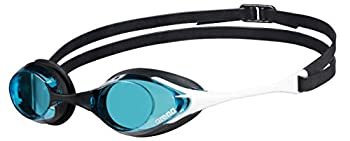 【中古】【輸入品 未使用】Arena Cobra Swim Goggles for Men and Women, Blue/White, Swipe Non-Mirror