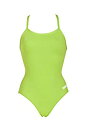 【中古】【輸入品・未使用】arena Women's Master MaxLife Sporty Thin Strap Racer Back Onepiece Swimsuit, Leaf White, Size 28