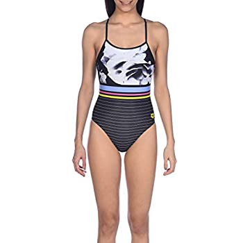 【中古】【輸入品・未使用】Arena Women's Print Accelerate Back MaxLife One Piece Athletic Training Swimsuit, Dark Floral Stripes, 30 【中古】【輸入品・未使用】Arena Women's Print Accelerate Back MaxLife One Piece Athletic Training Swimsuit, Dark Floral Stripes, 30