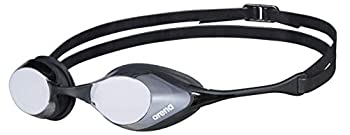 【中古】【輸入品 未使用】Arena Cobra Swim Goggles for Men and Women, Silver/Black, Swipe Mirror