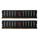【中古】【輸入品・未使用】PNY XLR8 ゲーミング 16GB (2x8GB) DDR4 3200MHz (PC4-25600) CL16 1.35V ロープロファイル デュアルランク デスクトップ(DIMM) メモリーキット