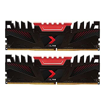 【中古】【輸入品・未使用】PNY 16GB (2x8GB) XLR8 ゲーミング DDR4 3200MHz デスクトップメモリキット - (MD16GK2D4320016AXR)