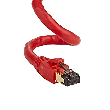 【中古】【輸入品・未使用】Cables Direct Online Cat8 レッド 75フィート SFTP イーサネットパッチケ..