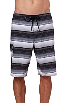 【中古】【輸入品・未使用】O'NEILL メンズ 防水 ハイパーフリーク ストレッチ スイムボードショーツ 21インチ アウトシーム | ロング丈 水着 | US サイズ: 30 カラー: ブラ