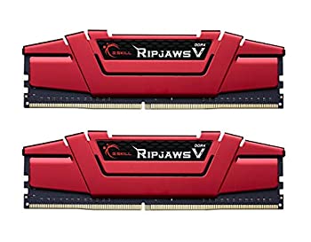 【中古】【輸入品・未使用】G.Skill Ripjaws Vシリーズ 16GB (8GB×2) 288ピン SDRAM (PC4-25600) DDR4 ..