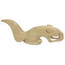 【中古】【輸入品・未使用】Novicaブラウン動物テーマ木製彫刻、' Feasting Squirrel '
