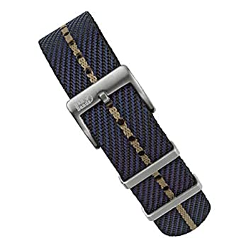 【中古】【輸入品・未使用】B & R Bands ナイロン織生地 NATOスタイル 腕時計バンドストラップ - カラー選択可能 - 20mm 22mm 20mm ブラック/ブルー/砂