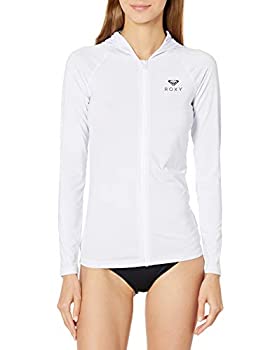 【中古】【輸入品・未使用】Roxy Women's Essentials Hooded Rashguard, Bright White 21, L