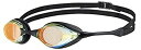 【中古】【輸入品・未使用】Arena Cobra Swim Goggles for Men and Women, Yellow Copper/Black, Sw...