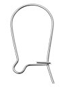 【中古】【輸入品・未使用】スターリングシルバー Earwie イヤリングフック ドロップイヤーワイヤーコネクタービーズ ダングルイヤリング ジュエリーメイキング用品 20mm (0