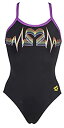 【中古】【輸入品・未使用】Arena Pride Light Drop Back MaxLife One Piece Swimsuit, Black, 24