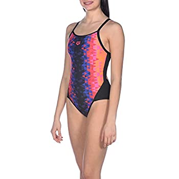 【中古】【輸入品・未使用】Arena Triangle Prism Superfly Back MaxLife One Piece Swimsuit, Pink Multicolor - Black, 24【メーカー名】arena(アリーナ...