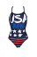 【中古】【輸入品・未使用】Arena Country Flags Light Drop Back MaxLife One Piece Swimsuit, USA Flag, 22