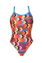 【中古】【輸入品・未使用】Arena Women's Print Challenge Back One Piece Swimsuit, Geocentric, ...