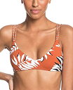 【中古】【輸入品・未使用】Roxy Women's Honey Athletic Swim Top, Auburn Savana S, L