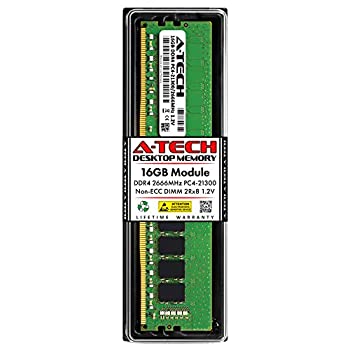 šۡ͢ʡ̤ѡA-Tech 16GB RAM  Crucial CT16G4DFD8266 | DDR4 2666MHz PC4-21300 2Rx8 1.2V UDIMM Non-ECC 288-Pin DIMM ⥸塼