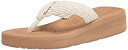 【中古】【輸入品・未使用】Roxy Women's Caillay Comfort Wedge Sandal, Cream 21, 7