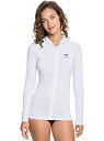 【中古】【輸入品・未使用】Roxy Women's Essentials Hooded Rashguard, Bright White 21, XS