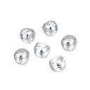 【中古】【輸入品・未使用】30個 本物の925スターリングシルバー 10mm (0.39インチ) 無限パターン ラウンドスペーサービーズ (大きな穴~3.2mm) ジュエリー作成用ファインデ(4)