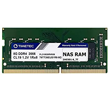 【中古】【輸入品・未使用】Timetec DDR4-2666 8GB Synology D4ES01-8 DDR4 ECC Unbuffered SODIMM 2666MHz PC4-21300 260 ピン 1.2V CL19 メモリー RAM (RS1221RP+、RS1221