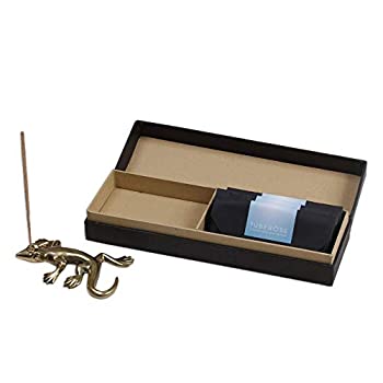【中古】【輸入品・未使用】Novica動物テーマ真鍮Incense Holder、メタリック、' Smooth Gecko '