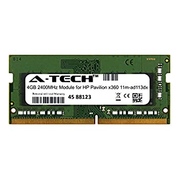 【中古】【輸入品 未使用】A-Tech 4GB モジュール HP Pavilion x360 11m-ad113dx ノートパソコン ノートブック対応 DDR4 2400Mhz メモリーラム (ATMS312494A25824X1)