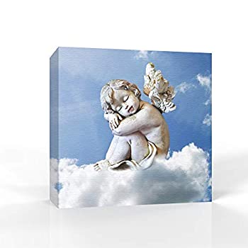 【中古】【輸入品・未使用】wall26 キャンバスウォールアート 美しい天使の絵 ホームウォールデコレーション 寝室 リビングルーム 絵画 キャンバスプリント フレーム入り 24のサムネイル