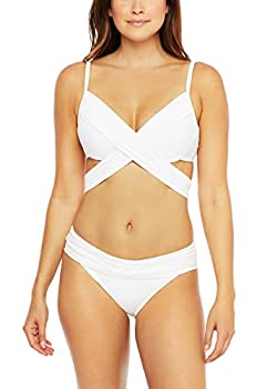 【中古】【輸入品・未使用】La Blanca レディース アイランドゴッデス ラップ アンダーワイヤー プッシュアップビキニ 水着トップ US サイズ: 8 カラー: ホワイト
