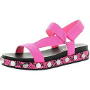 【中古】【輸入品・未使用】Jessica Simpson Women's Perie Flat Sandals Neon Pink(4)