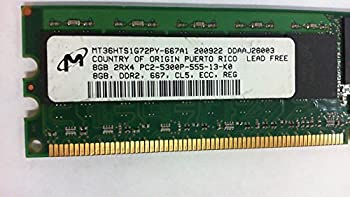 【中古】【輸入品・未使用】Micron mt36hts1g72py-667?a1?8?GBサーバーDIMM ddr2?pc5300?(667?) Reg ECC 1.8?V 2rx4?240p 1024?mx72?DDP 1?gx4
