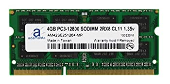 šۡ͢ʡ̤ѡAdamanta 4?GB (1?x 4gb) ΡPCꥢåץ졼for Toshiba Dynabook t55?/ 45mg ddr3l 1600?MHz pc3l - 12800?SODIMM 2rx8?cl11